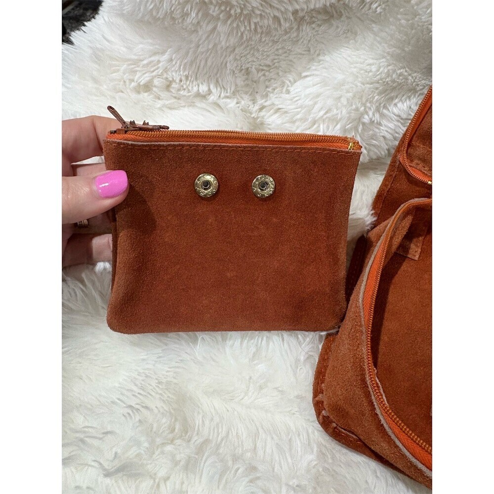 Vintage Ambassador Design Womens Brown Clutch Organizer w/ Removable Pouch - Picture 2 of 11